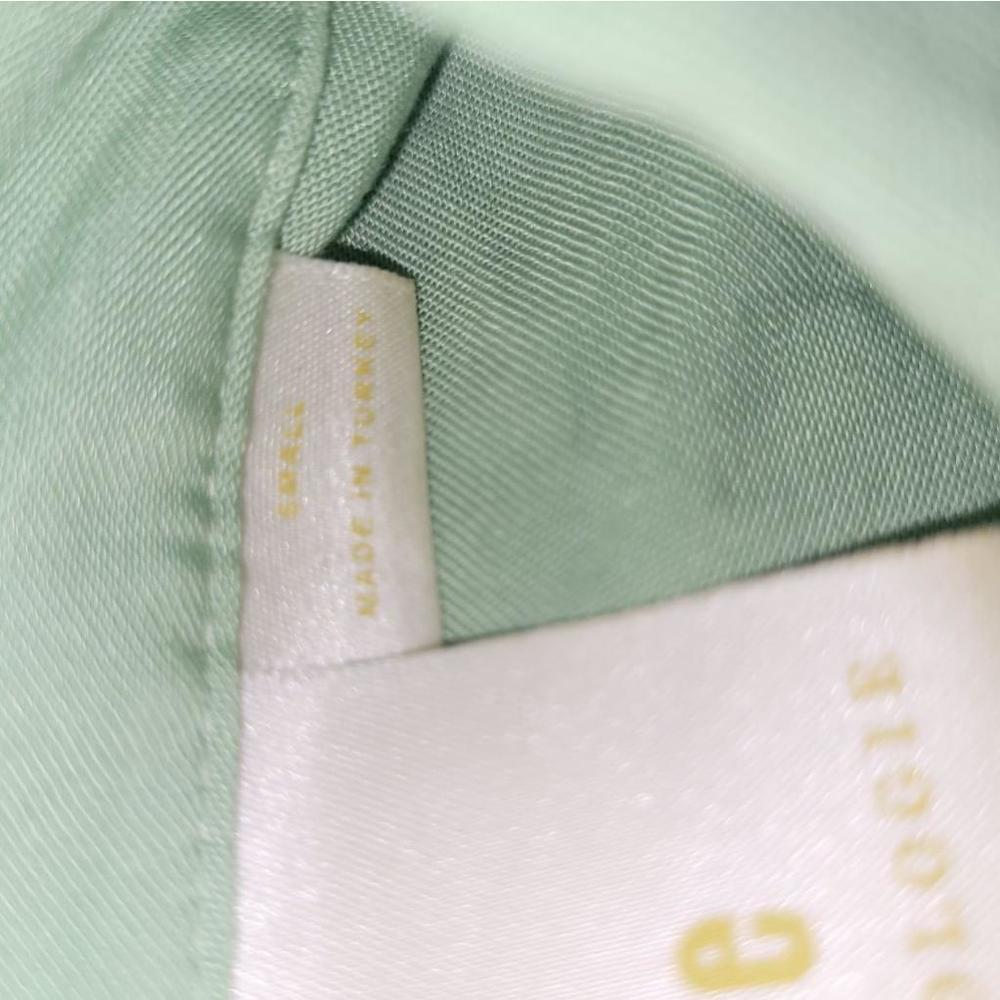 Women's Anthropologie Maeve Green Button Down Shirt Size S - Picture 6 of 8